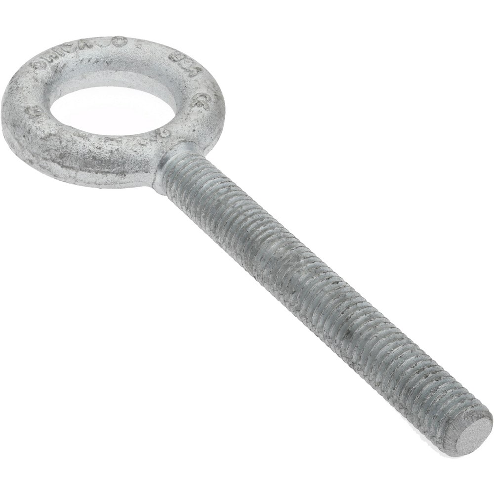 Gibraltar 26930 8 Fixed Lifting Eye Bolt: Without Shoulder, 2,600 lb Capacity, 1/2-13 Thread, Grade C-1035 Steel Image