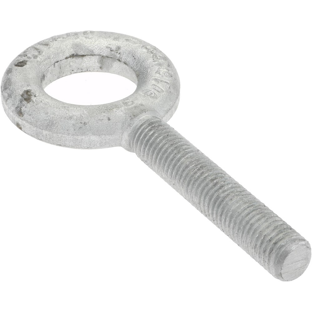 Gibraltar 26945 2 Fixed Lifting Eye Bolt: Without Shoulder, 3,200 lb Capacity, 9/16-12 Thread, Grade C-1035 Steel Image