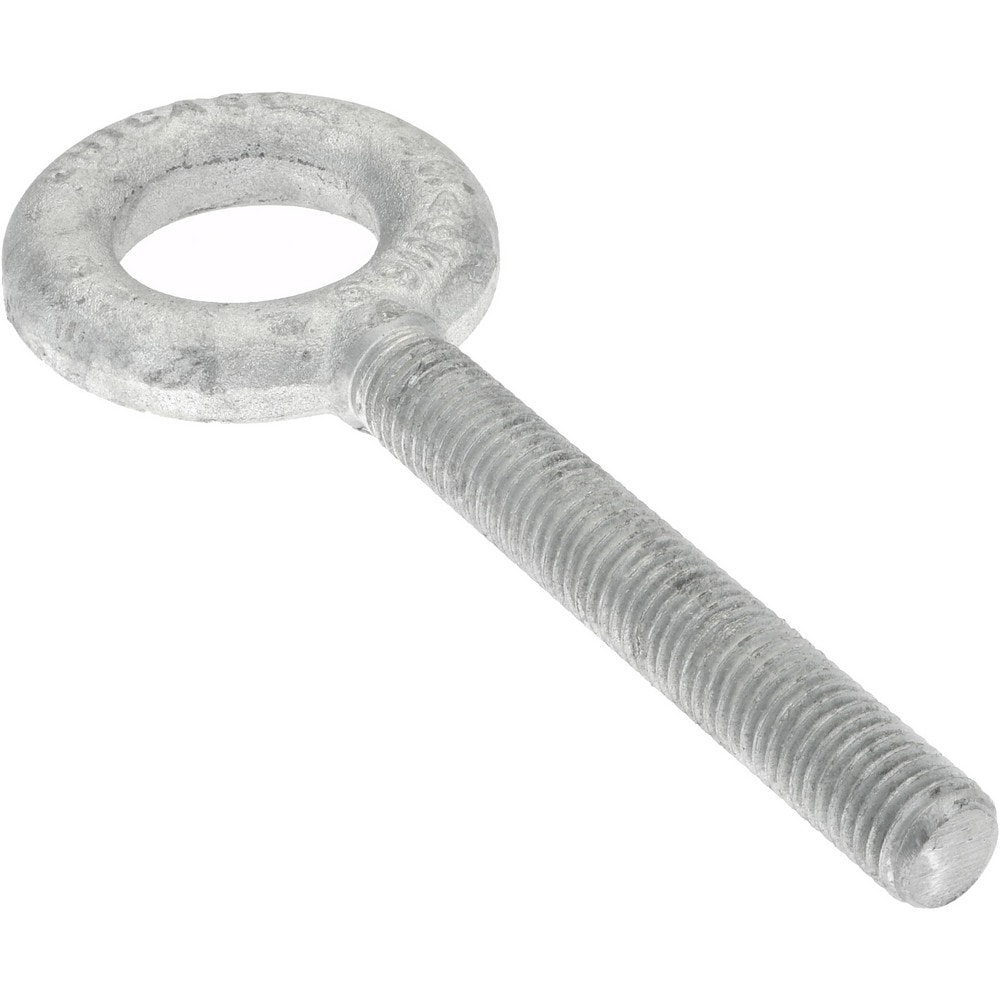 Gibraltar 26950 6 Fixed Lifting Eye Bolt: Without Shoulder, 3,200 lb Capacity, 9/16-12 Thread, Grade C-1035 Steel Image