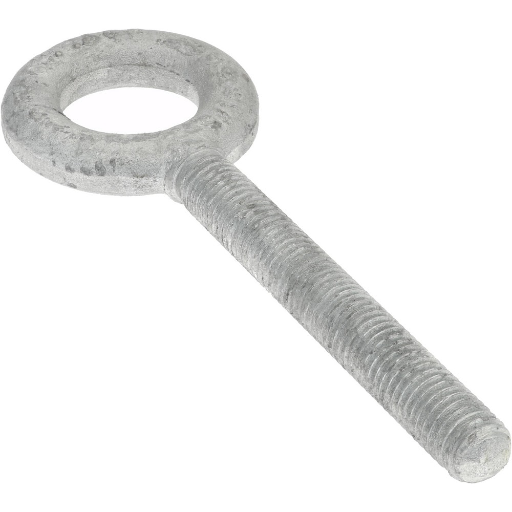 Gibraltar 26955 1 Fixed Lifting Eye Bolt: Without Shoulder, 3,200 lb Capacity, 9/16-12 Thread, Grade C-1035 Steel Image