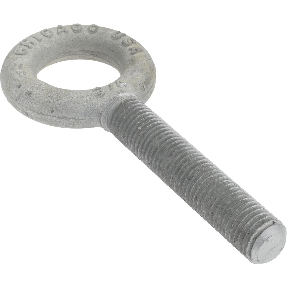 Gibraltar 26970 4 Fixed Lifting Eye Bolt: Without Shoulder, 6,000 lb Capacity, 3/4-10 Thread, Grade C-1035 Steel Image