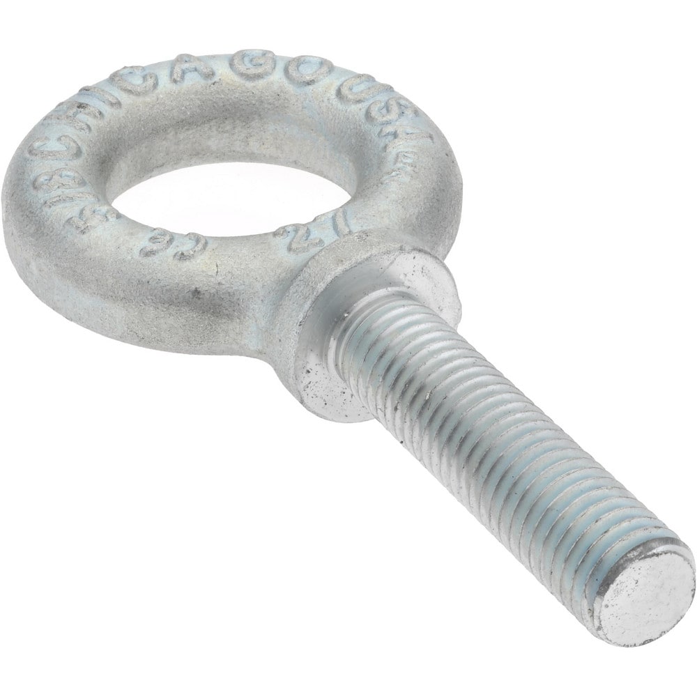 Gibraltar SP20367 Fixed Lifting Eye Bolt: With Shoulder, 4,000 lb Capacity, 5/8-11 Thread, Grade C-1035 Steel Image