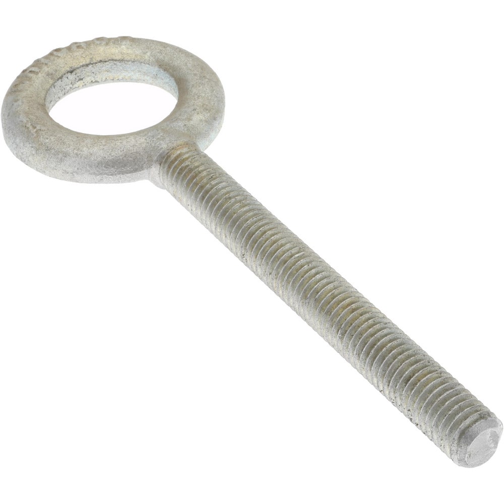 Gibraltar 26755 7 Fixed Lifting Eye Bolt: Without Shoulder, 2,000 lb Capacity, 7/16-14 Thread, Grade C-1035 Steel Image