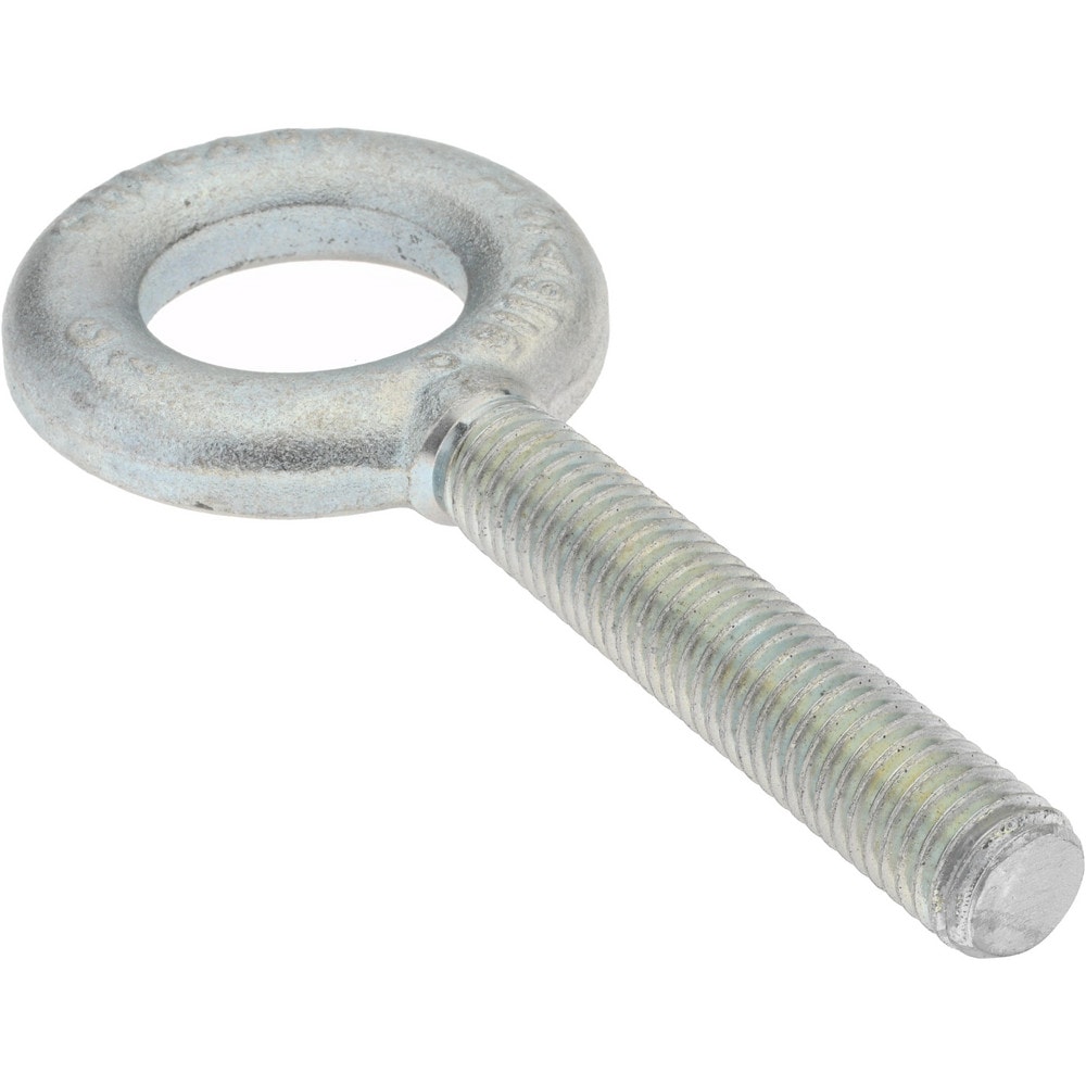 Gibraltar 26780 9 Fixed Lifting Eye Bolt: Without Shoulder, 3,200 lb Capacity, 9/16-12 Thread, Grade C-1035 Steel Image