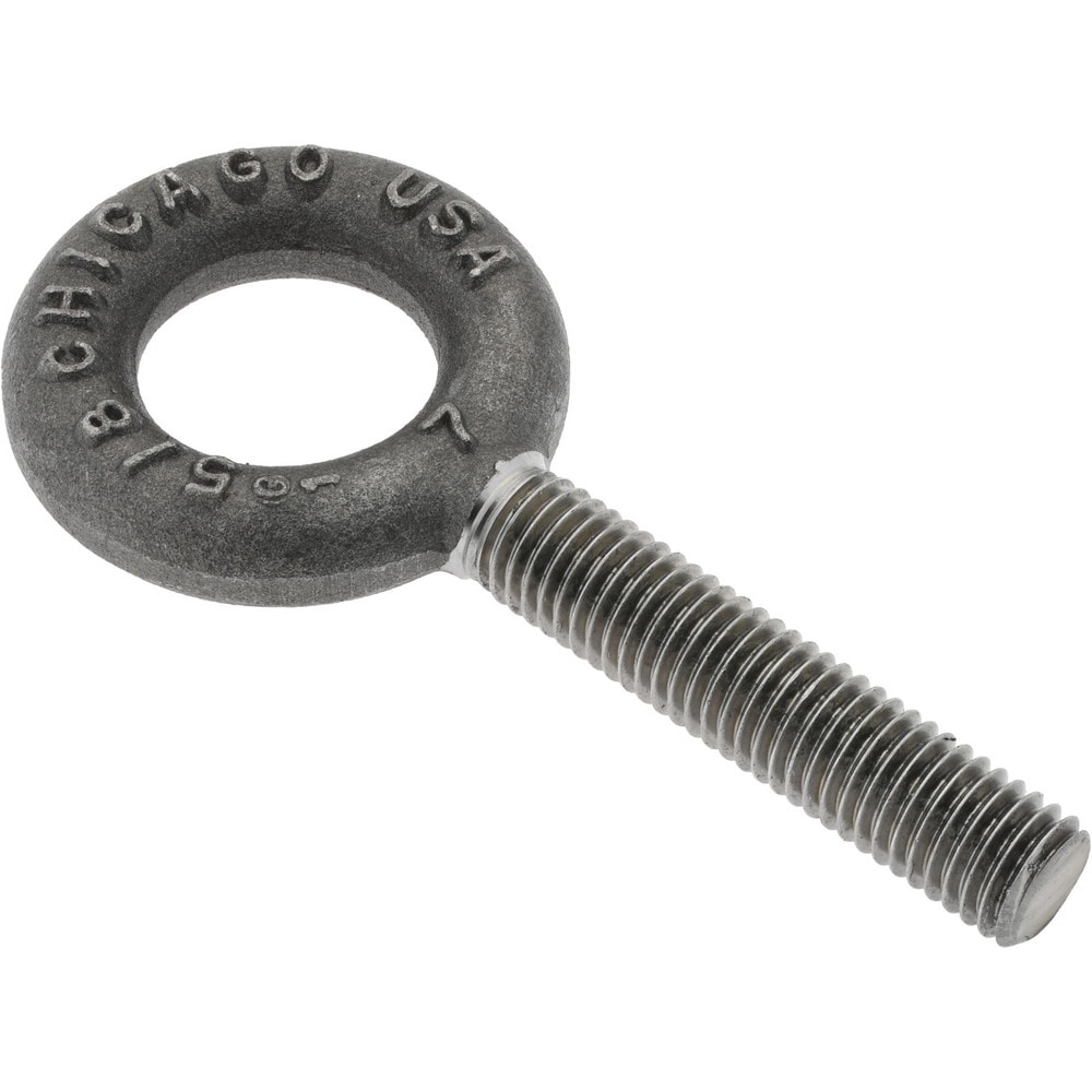 Gibraltar 11731 9 Fixed Lifting Eye Bolt: Without Shoulder, 4,000 lb Capacity, 5/8-11 Thread, Grade C-1035 Forged Steel Image