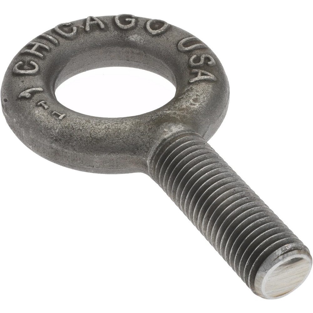 Gibraltar 11791 3 Fixed Lifting Eye Bolt: Without Shoulder, 9,000 lb Capacity, 1-8 Thread, Grade C-1035 Forged Steel Image