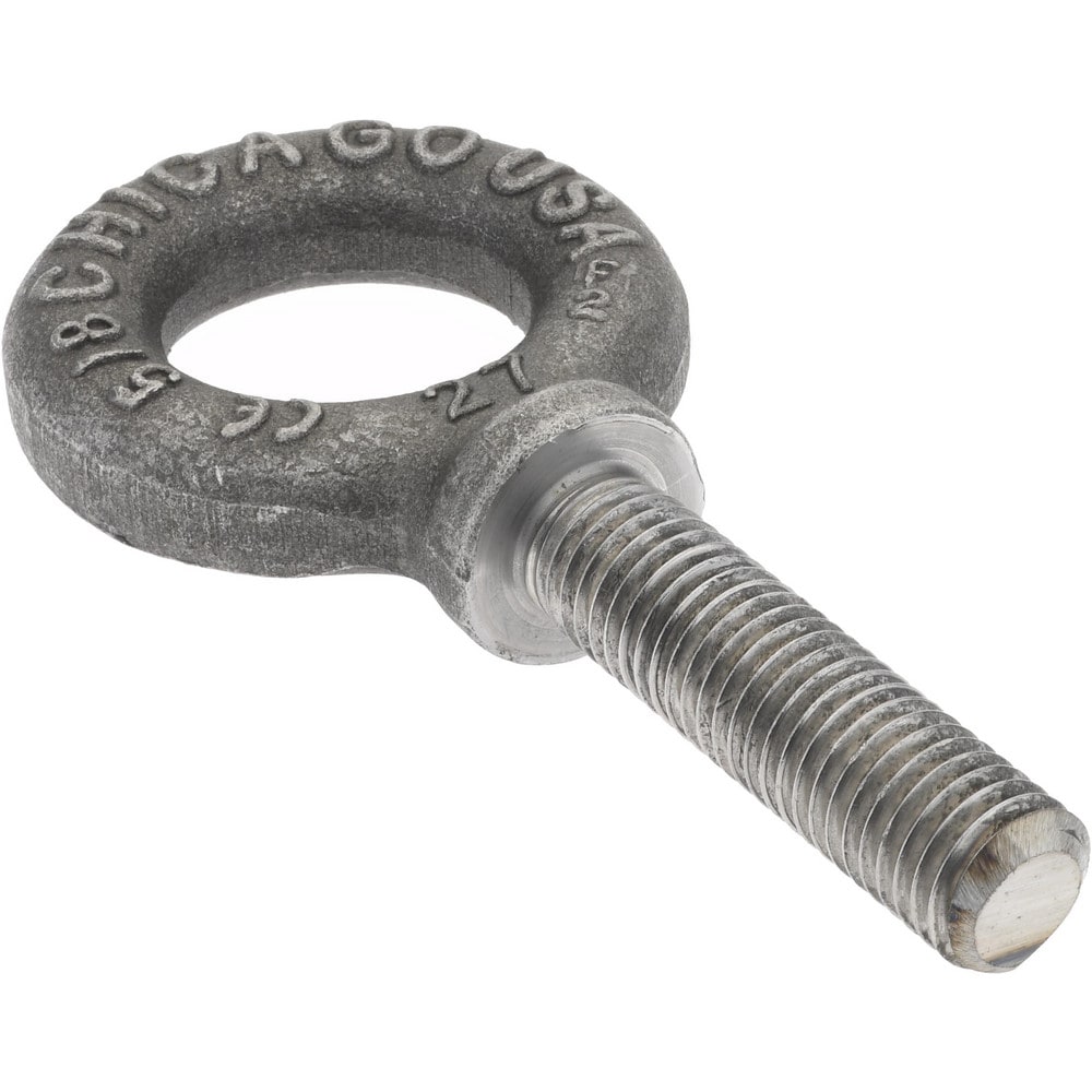 Gibraltar SP12307 Lifting Eye Bolt: With Shoulder, 4,000 lb Capacity, 5/8-11 Thread, Grade C-1035 Steel Image