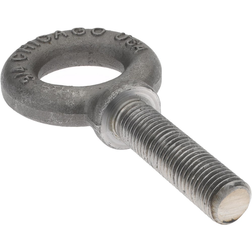 Gibraltar 12951 0 Fixed Lifting Eye Bolt: With Shoulder, 6,000 lb Capacity, 3/4-10 Thread, Grade C-1035 Forged Steel Image