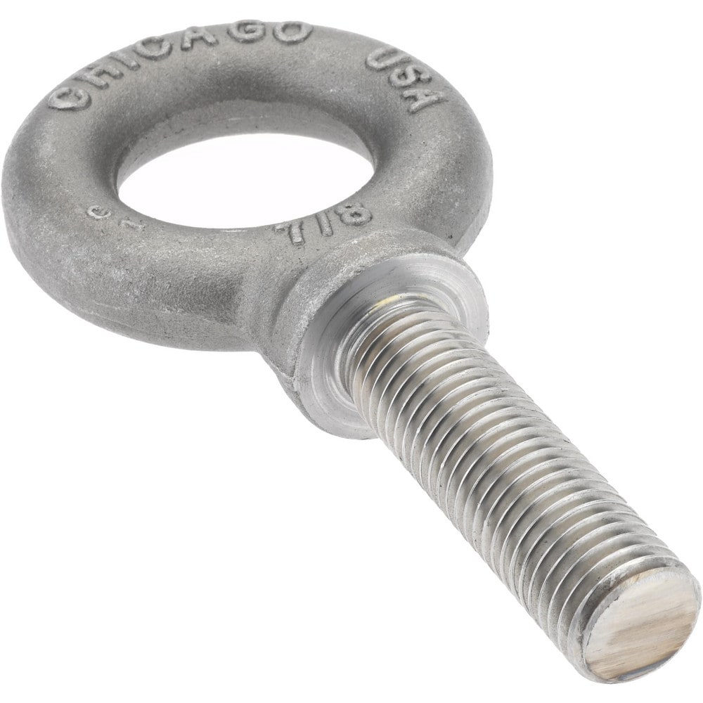 Gibraltar 12971 8 Fixed Lifting Eye Bolt: With Shoulder, 7,000 lb Capacity, 7/8-9 Thread, Grade C-1035 Forged Steel Image