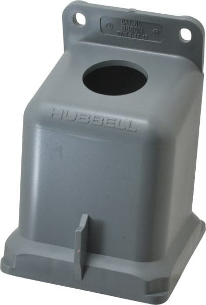 Hubbell Wiring Device-Kellems BB60N 60, 63 Amp, 1-1/4 Inch Hub Size, Plastic Pin and Sleeve Angle Back Box 