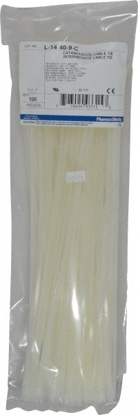 Thomas & Betts L-14-40-9-C Cable Tie Duty: 14.5" Long, Natural, Nylon, Standard Image