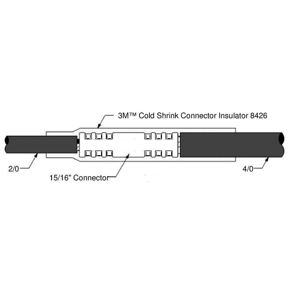 Heat-Shrink & Cold-Shrink Sleeve: 8" OAL