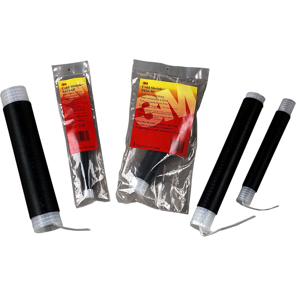Heat-Shrink & Cold-Shrink Sleeve: 1.138" ID Before Shrinking, 0.69" ID After Shrinking, 12" OAL