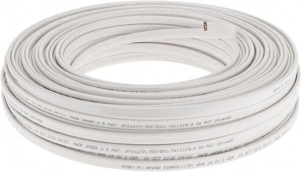 NM-B, 14 AWG, 15 Amp, 250' Long, Stranded Core, 1 Strand Building Wire