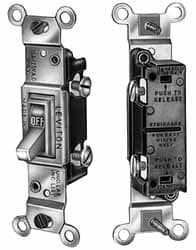 3 Pole, 120 VAC, 15 Amp, Residential Grade Toggle Three Way Switch
