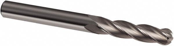 Guhring 9031620063500 Ball End Mill: 0.25" Dia, 1.625" LOC, 4 Flute, Solid Carbide Image