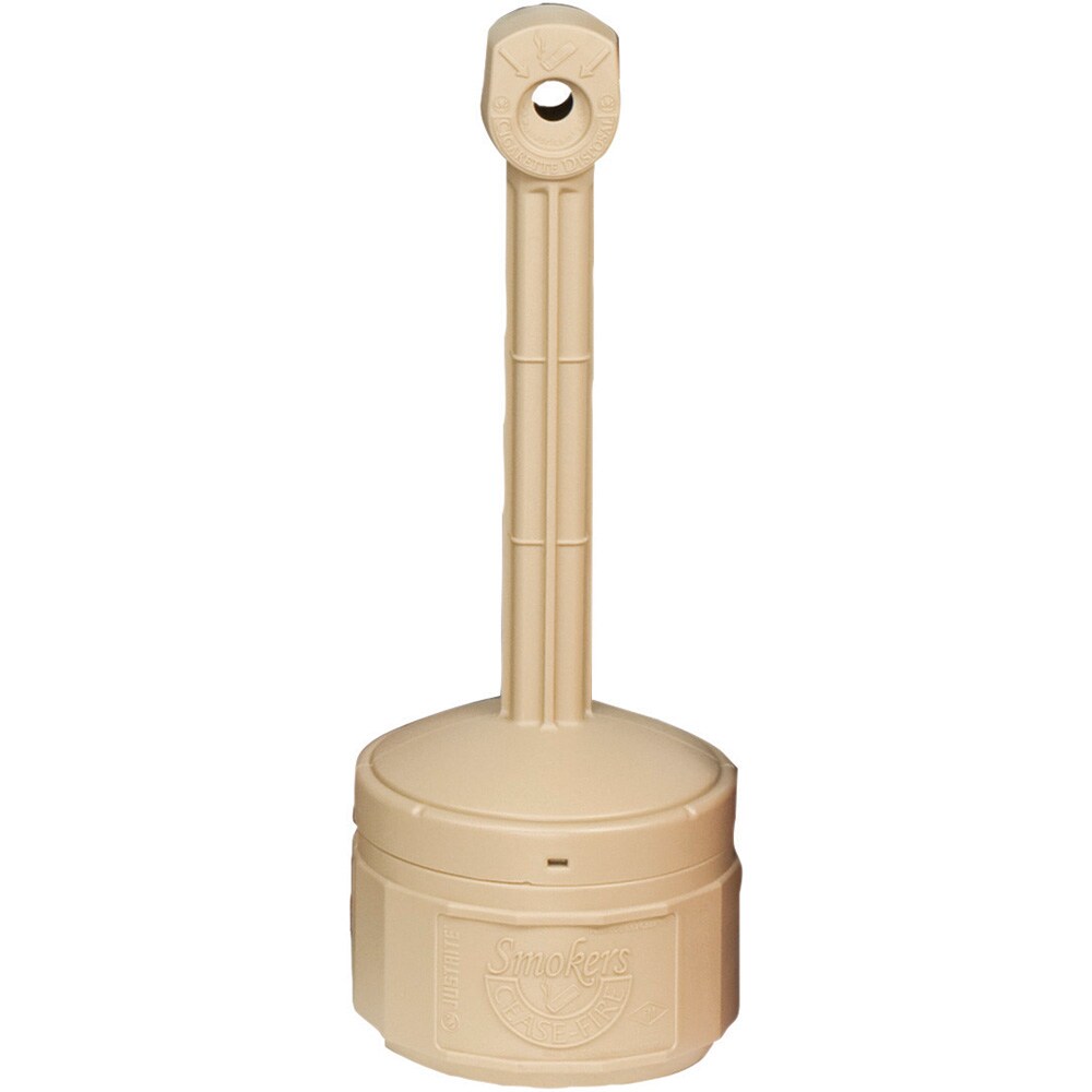 Cigarette-Waste Receptacles & Butt Cans; Type: Cigarette/Cigar Receptacle ; Material: Polyethylene ; Volume Capacity (Gal.): 1.00 ; Wall Mount: No ; Height (Decimal Inch): 30.000000 ; Diameter (Inch): 11