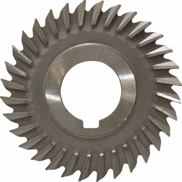 Made in USA SS3218 Side Chip Saw: 3" Blade Dia, 7/32" Blade Thickness, 1" Arbor Hole Dia, 32 Teeth, High Speed Steel Image