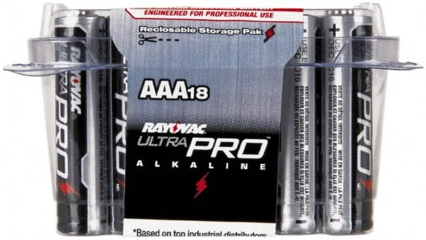 Rayovac ALAAA-18PP Standard Battery: Size AAA, Alkaline 