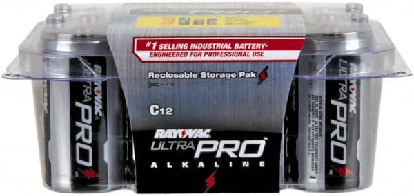 Rayovac ALC-12PP Standard Battery: Size C, Alkaline 