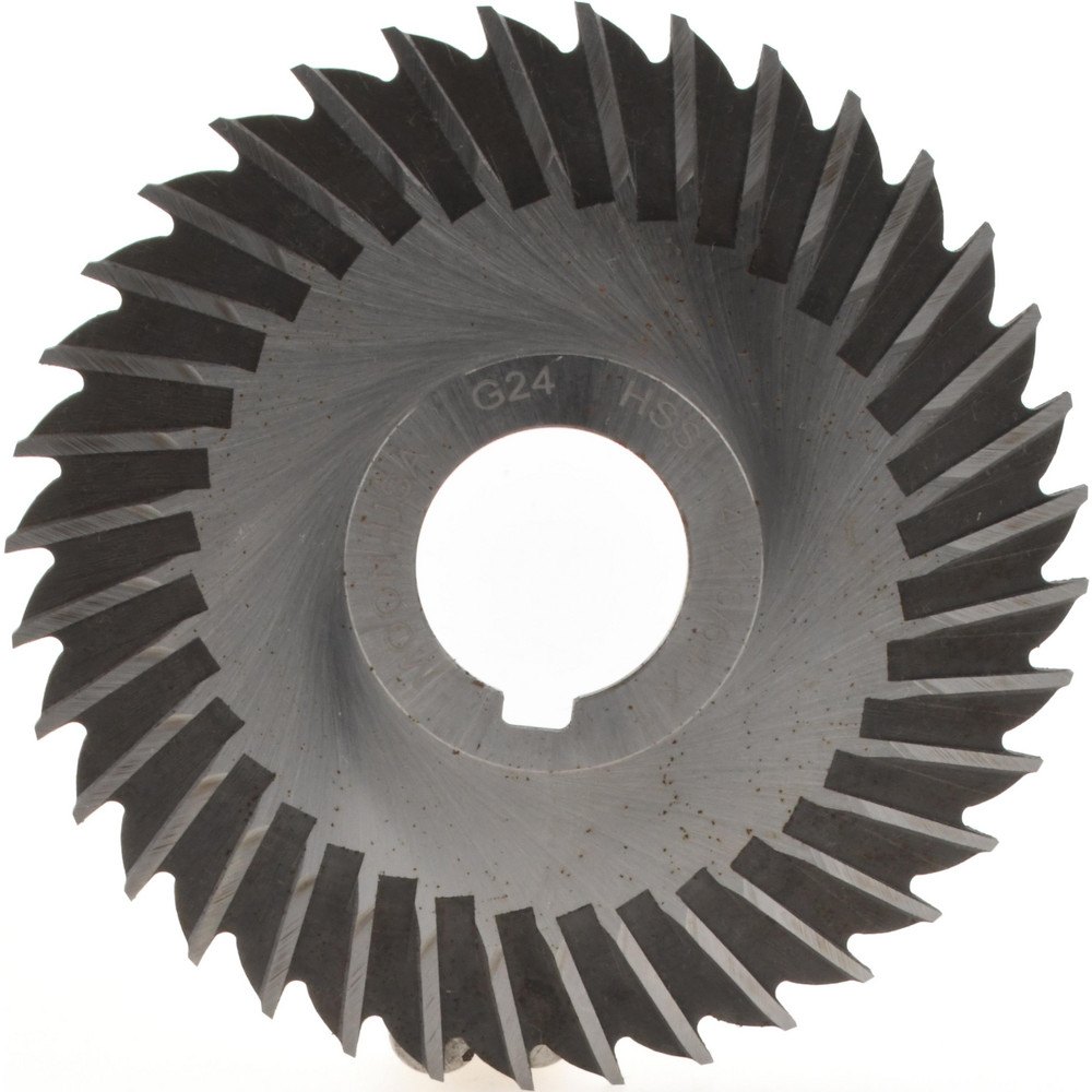 Side Chip Saw: 4" Blade Dia, 5/64" Blade Thickness, 1" Arbor Hole Dia, 36 Teeth, High Speed Steel