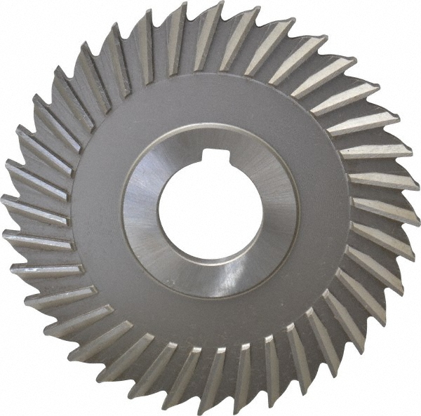 Made in USA SS4250 Side Chip Saw: 4" Blade Dia, 1/4" Blade Thickness, 1" Arbor Hole Dia, 36 Teeth, High Speed Steel Image