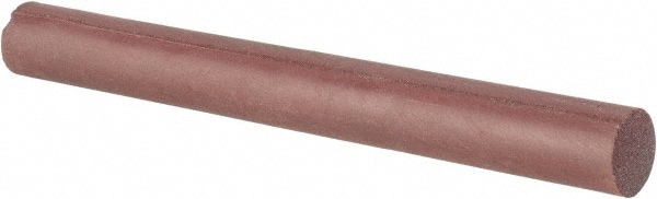 Round Abrasive Stick: Silicon Carbide, 5/8" Wide, 5/8" Thick, 6" Long