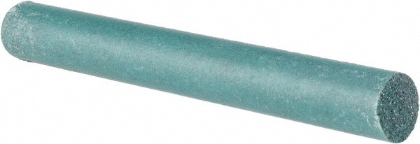 Round Abrasive Stick: Silicon Carbide, 3/4" Wide, 3/4" Thick, 6" Long