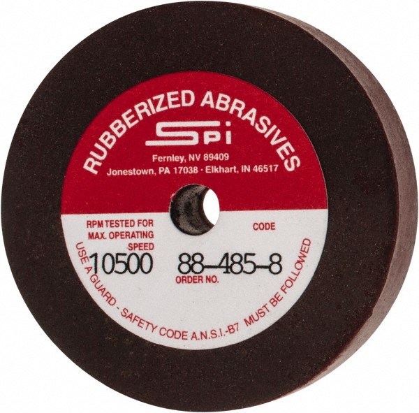 Made in USA 2" Diam x 1/4" Hole x 1/2" Thick, 120 Grit Surface