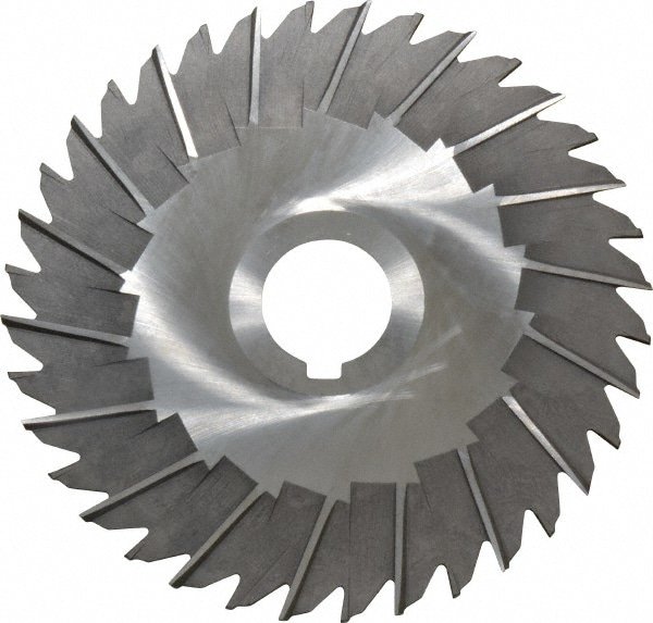 Made in USA STS593 Side Chip Saw: 5" Blade Dia, 3/32" Blade Thickness, 1" Arbor Hole Dia, 36 Teeth, High Speed Steel Image