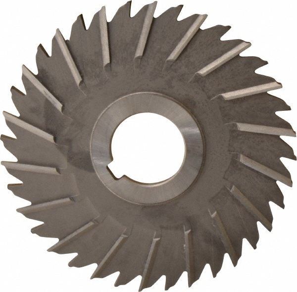 Side Chip Saw: 5" Blade Dia, 3/16" Blade Thickness, 1-1/4" Arbor Hole Dia, 36 Teeth, High Speed Steel