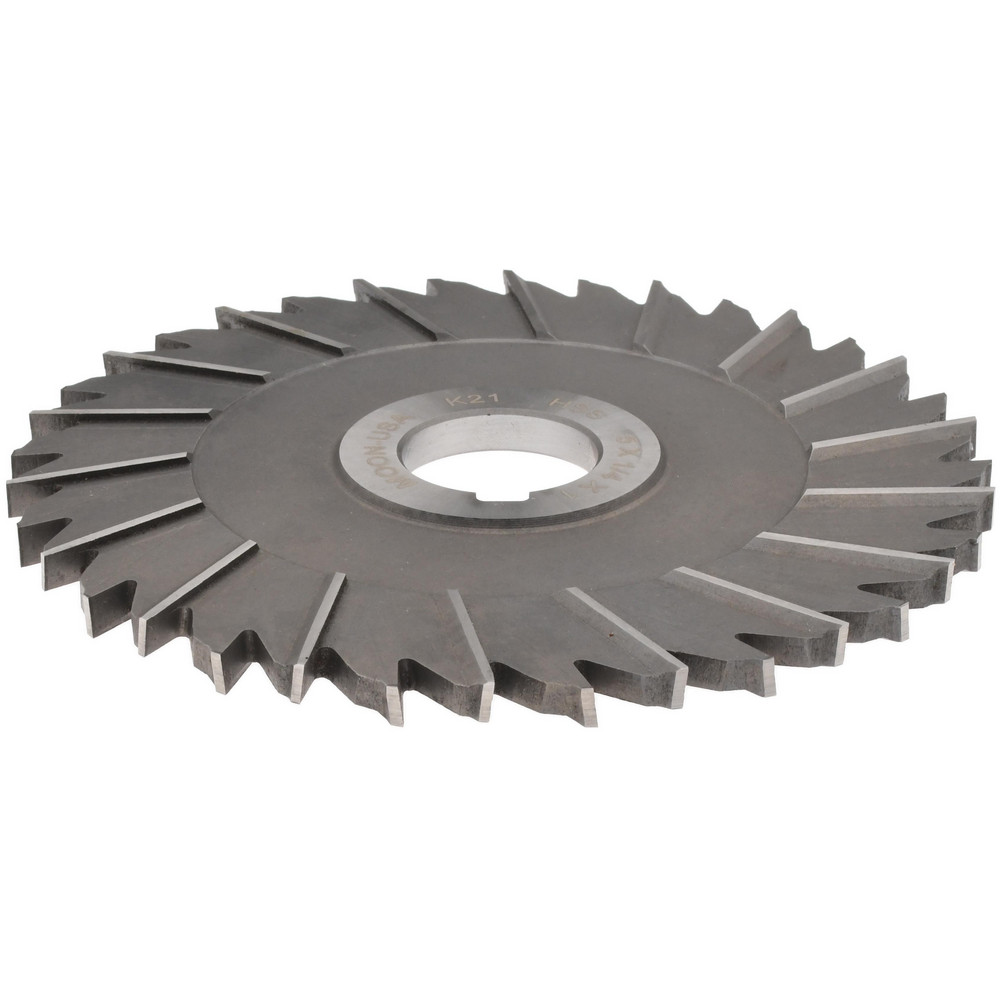 Side Chip Saw: 5" Blade Dia, 1/4" Blade Thickness, 1" Arbor Hole Dia, 36 Teeth, High Speed Steel