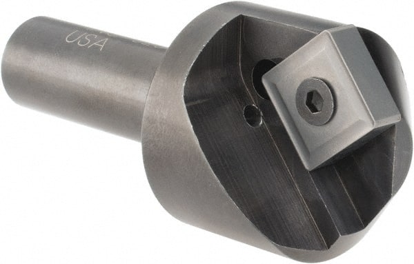 Cutting Tool Technologies 1NC-020-C 1.15" Max Diam, 1/2" Shank Diam, 0.27" LOC, 100° Included Angle, Indexable Countersink 