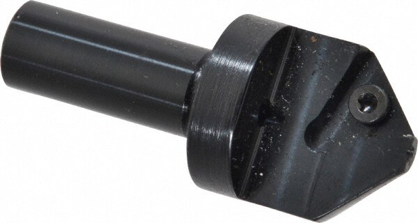 1" Max Diam, 1/2" Shank Diam, 0.38" LOC, 90° Included Angle, Indexable Countersink