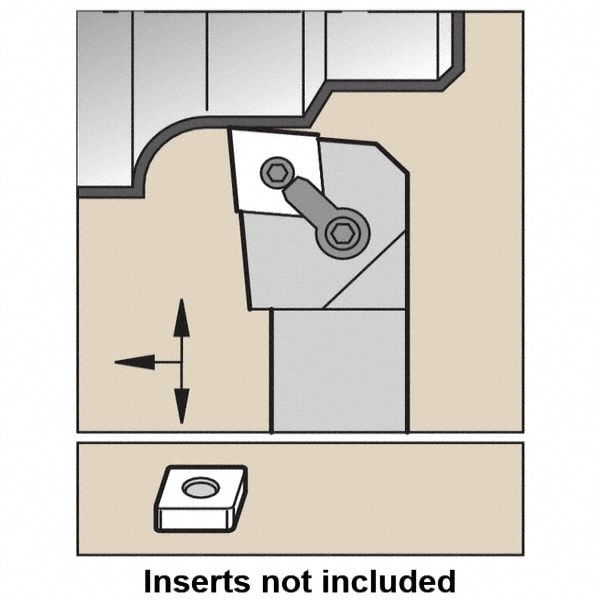 Indexable Turning Toolholder: MCLNL245D, Clamp & Screw