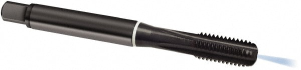 Guhring 9018900080000 Spiral Point Tap: M8 x 1.25, Metric, 4 Flutes, Modified Bottoming, 6HX, Cobalt, Oxide Finish Image