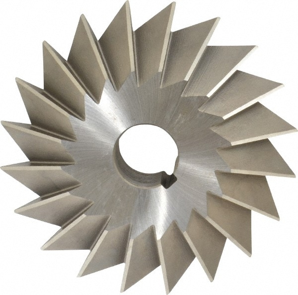 Made in USA DA61500-60 Double Angle Milling Cutter: 60 °, 6" Cut Dia, 1-1/2" Cut Width, 1-1/4" Arbor Hole, High Speed Steel Image