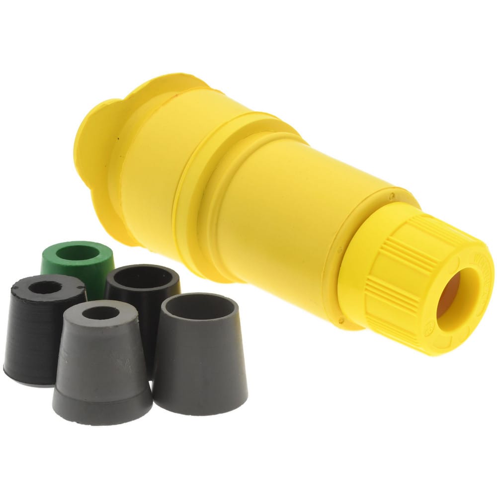 Locking Inlet: Connector, Industrial, Non-NEMA, 125 & 250V, Yellow