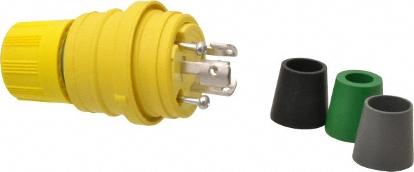 Value Collection 24W47 Locking Inlet: Plug, Industrial, L5-15, 125V, Yellow Image