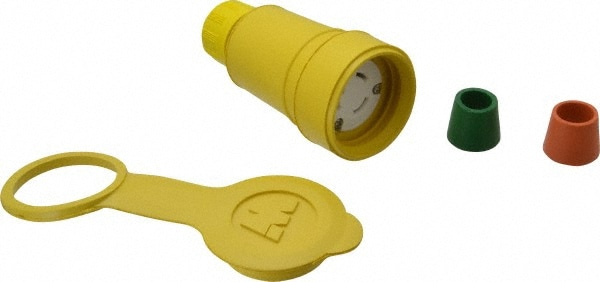 Value Collection 27W47 Locking Inlet: Connector, Industrial, L5-20, 125V, Yellow Image