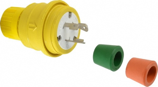 Value Collection 26W48 Locking Inlet: Plug, Industrial, L6-20, 250V, Yellow Image