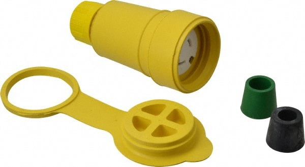 Value Collection 27W48 Locking Inlet: Connector, Industrial, L6-20, 250V, Yellow Image