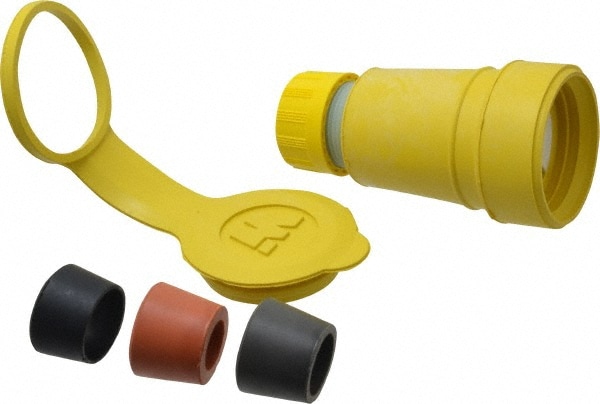 Value Collection 29W48 Locking Inlet: Connector, Industrial, L6-30, 250V, Yellow Image