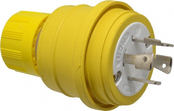 Value Collection 26W74 Locking Inlet: Plug, Industrial, L14-20, 125 & 250V, Yellow Image