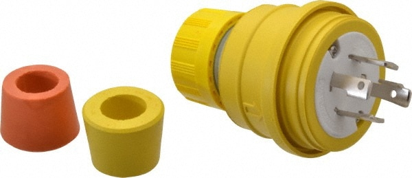 Value Collection 28W74 Locking Inlet: Plug, Industrial, L14-30, 125 & 250V, Yellow Image