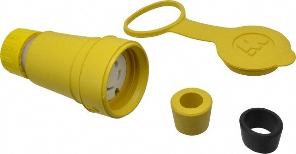 Value Collection 29W75 Locking Inlet: Connector, Industrial, L15-30, 250V, Yellow Image