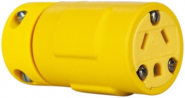 Value Collection 1534 Straight Blade Connector: Industrial, 7-15, 277VAC, Yellow Image