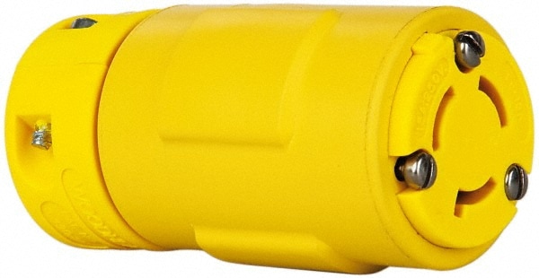 Value Collection 2549 Straight Blade Connector: Industrial, L6-15, 250VAC, Yellow Image