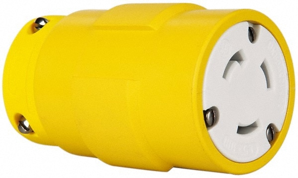 Value Collection 2947 Straight Blade Connector: Industrial, L5-30, 125VAC, Yellow Image