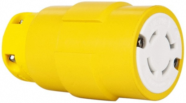 Value Collection 2776 Straight Blade Connector: Industrial, L16-20, 480VAC, Yellow Image